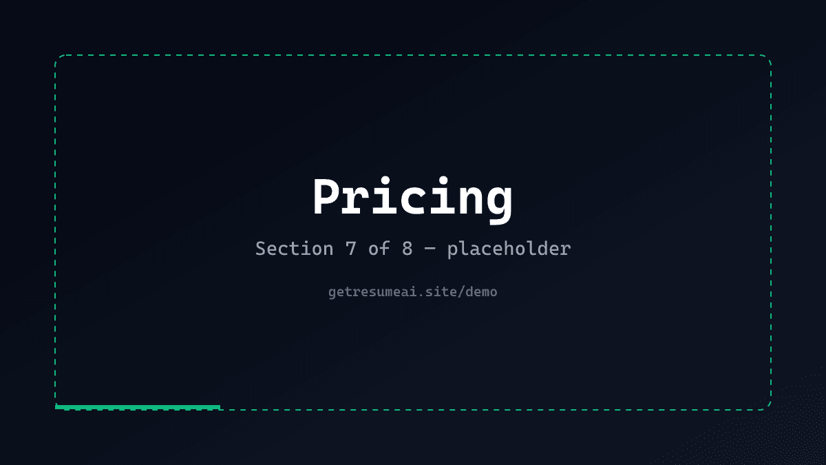 Pricing summary card showing Free, Basic $9, and Pro $19 tiers — placeholder